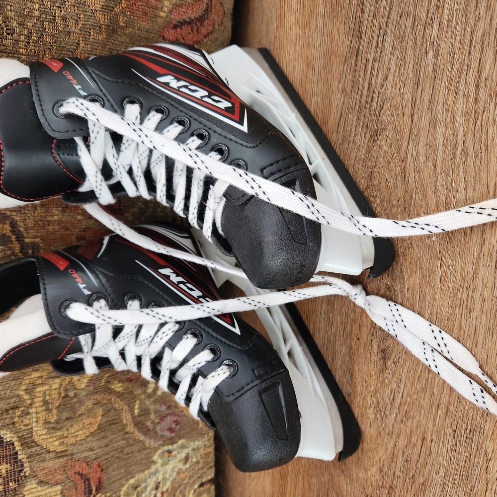 CCM Black and White Ice Skates